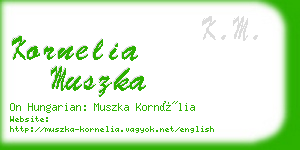 kornelia muszka business card